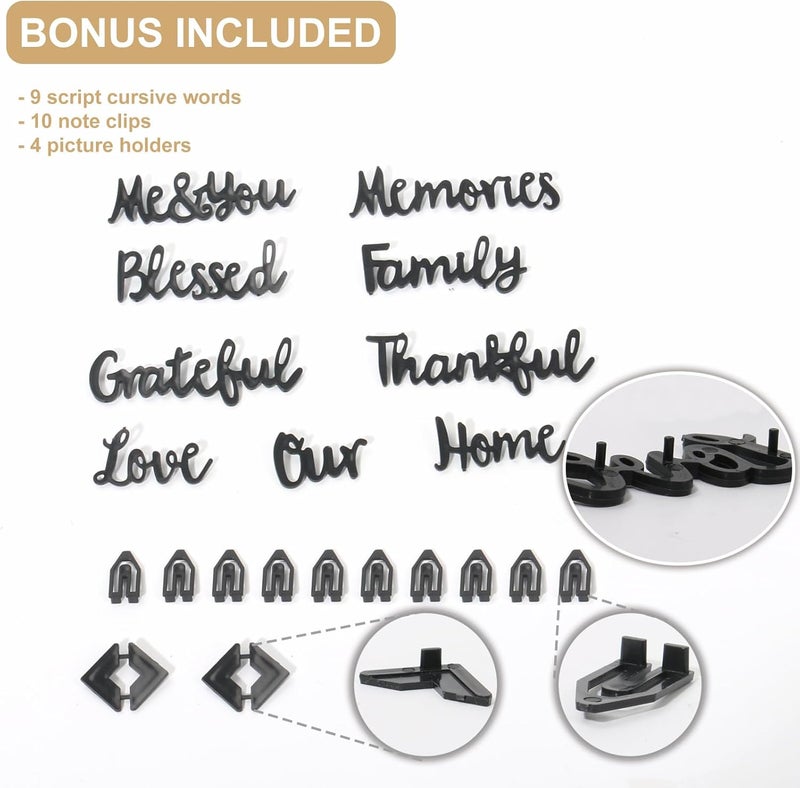 Big Role Black Letters for Felt Board Signs - 3/4 inch Pre Cut Plastic Letters, Numbers, Symbols (398 pcs) for Changeable Menu Board - Image 5