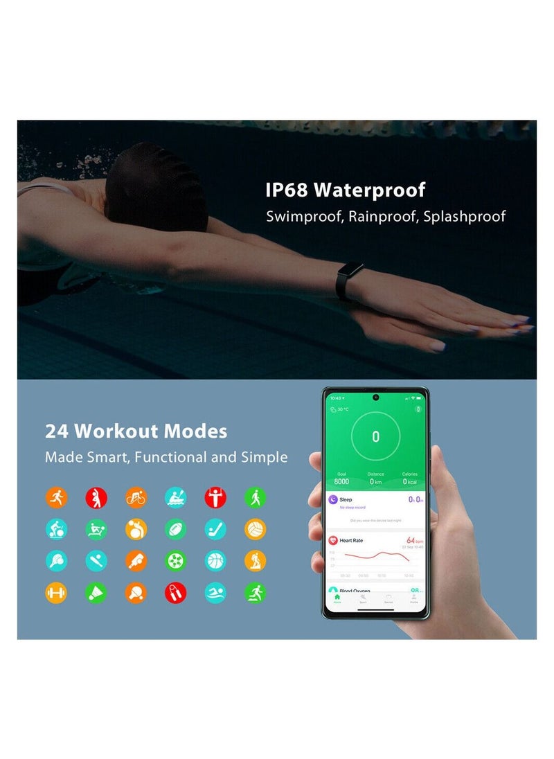 Blackview - Blackview R5 Black smart watch with 24 Sports Modes, blood and heart rate monitoring and up to 14 days life battery - Only supports english language - Image 1