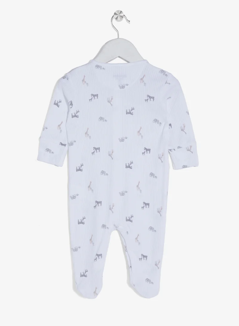 ريبلز مع نمشي رومبر أطفال بأكمام طويلة وأقدام مغلقة