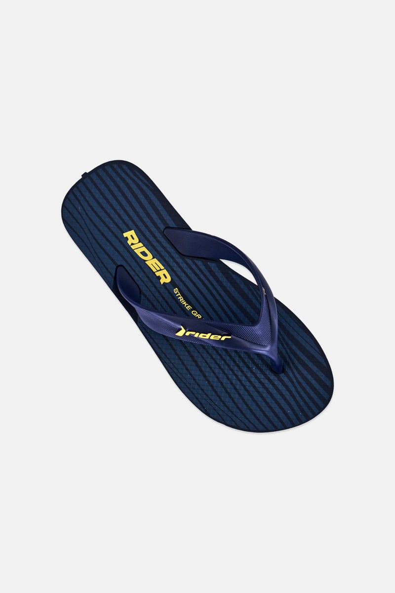 RIDER Kids Boy Strike Graphic Slip On Slippers, Navy - Image 3