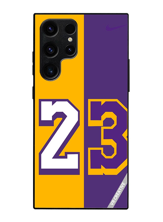 VR CREATIVE Protective Case Cover For Samsung Galaxy S25 Ultra Purple Yellow Design Multicolour