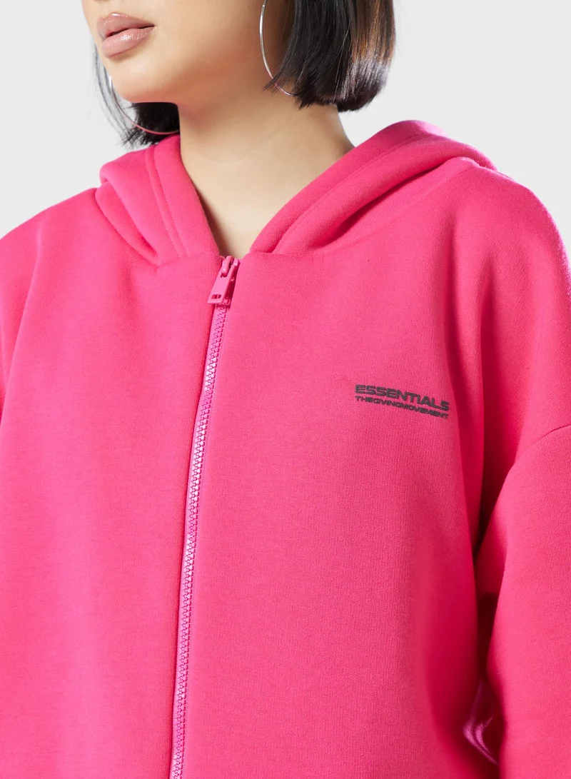 The Giving Movement Oversized Zip Hoodie