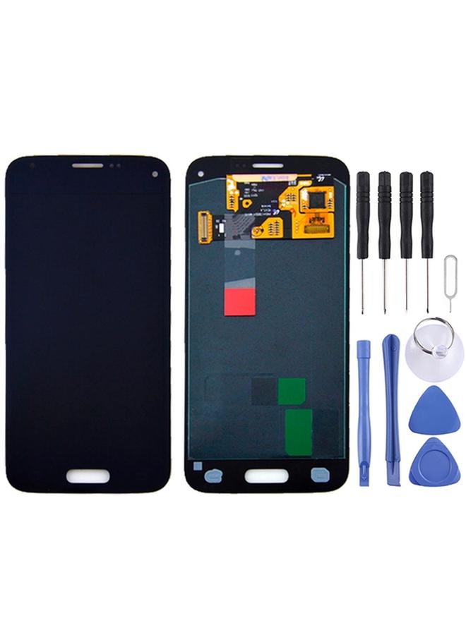 إيروريكس شاشة LCD أصلية + لوحة لمس لجهاز Galaxy S5 mini / G800، G800F، G800A، G800HQ، G800H، G800M، G800R4، G800Y (أسود) - Image 1