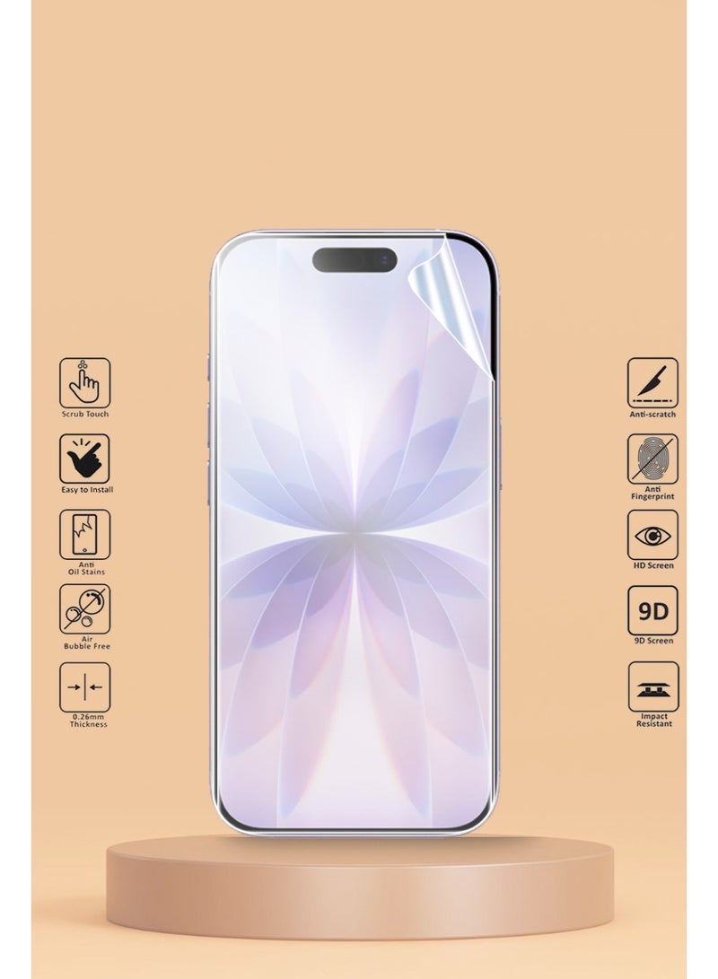 Techie iPhone 17 Screen Protector – Matte HD Hydrogel Film, Explosion-Proof, Full Coverage, Anti-Scratch, Bubble-Free, Easy Installation (Hoco Series) - Image 5