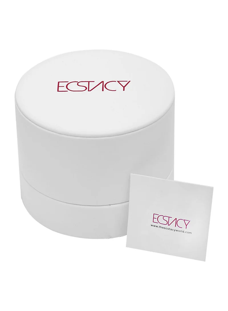 ECSTACY Women's Analog Round Shape Stainless Steel Wrist Watch E23504-GMGS - 33 Mm