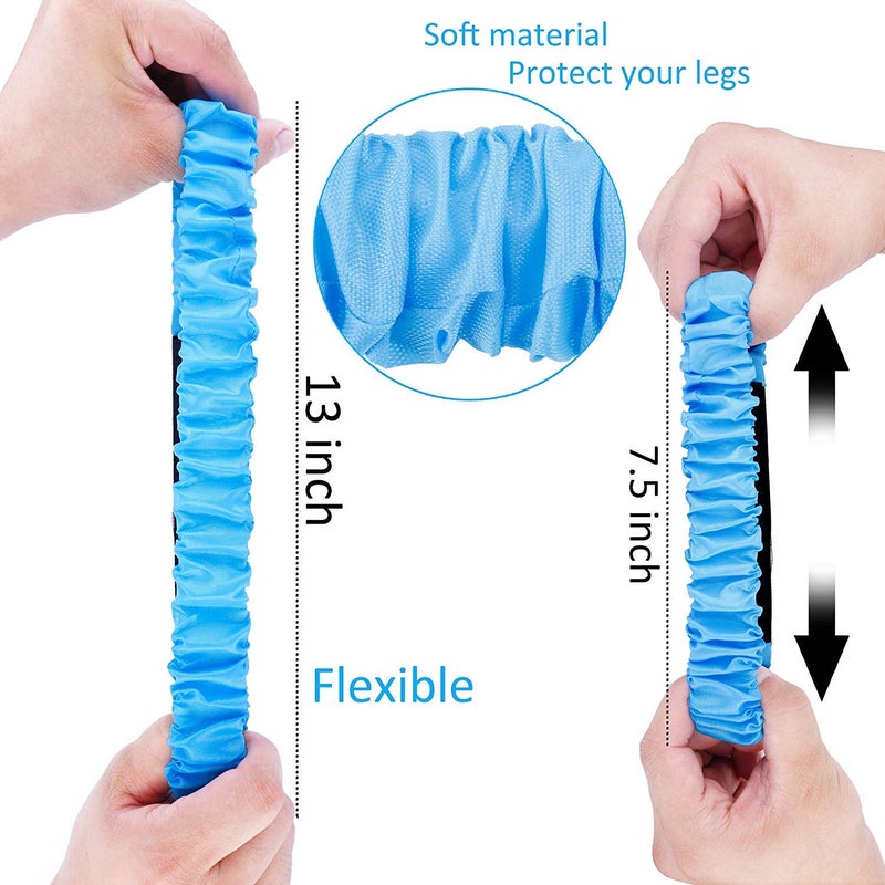 Augshy 5 Pcs 3 Legged Race Bands, Colorful Elastic Tie Rope Bands for Carnival Relay Race, Field Day Games, Adults Outdoor Team Game Party Supplies - Image 2