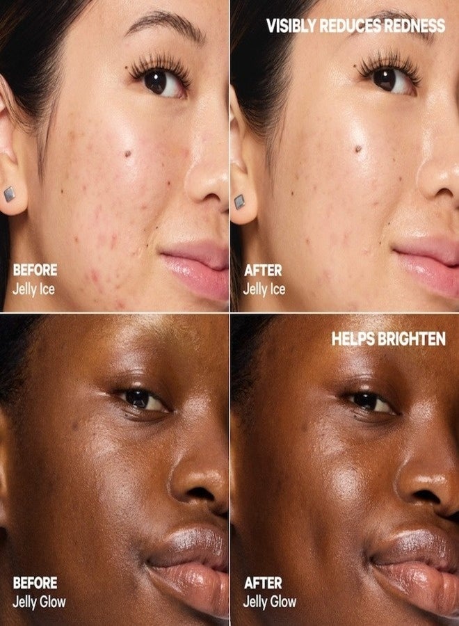 ميلك ميكب مجموعة ميلك ميك أب جيلي سكين للمبتدئين - مجموعة العناية بالبشرة + صبغة ثلاثية | مجموعة متعددة الاستخدامات مرطبة ومغذية للبشرة لبشرة طبيعية وندية - Image 2