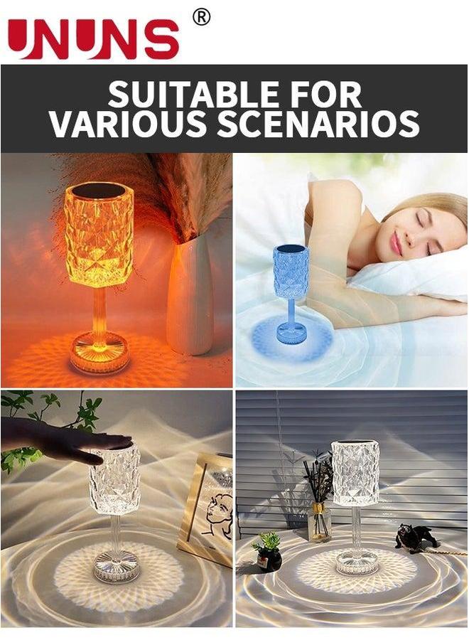 UNUNS Crystal Lamp,Touch Control Table Lamp Night Lights,16 Color LED Rose Diamond USB Rechargeable & Remote Control,Bedside Lamp,Dining Room Lamp,Atmosphere Light For Bedroom/Living - Image 5