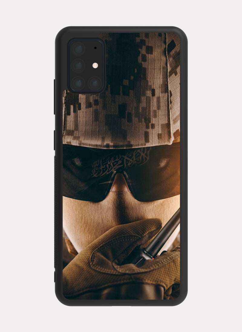 PXLAAT Samsung Galaxy A51 case cover Saudi Soldier - Image 1