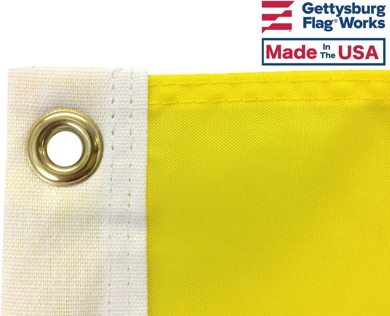 Gettysburg Flag Works 12X18" Quarantine Flag, 200 Denier All-Weather Nylon, for sailing and boating port entry, Made in USA - Image 3