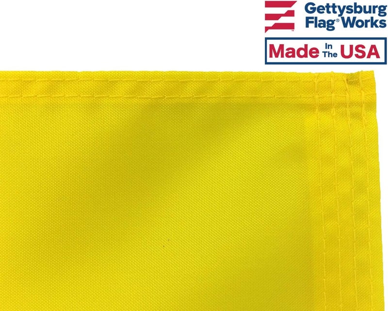 Gettysburg Flag Works 12X18" Quarantine Flag, 200 Denier All-Weather Nylon, for sailing and boating port entry, Made in USA - Image 2