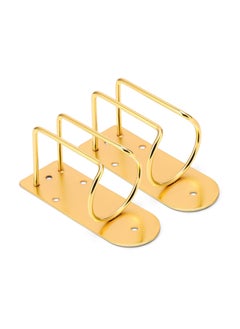 KASTWAVE Hair Clipper Holder, 2Pcs Electric Hair Trimmer Cutter Stand Stainless Steel Clippes Rack for Salon Tools Barber Station Electric Hair Trimmer Display Rack Storage Organizer, Golden  - Image 4