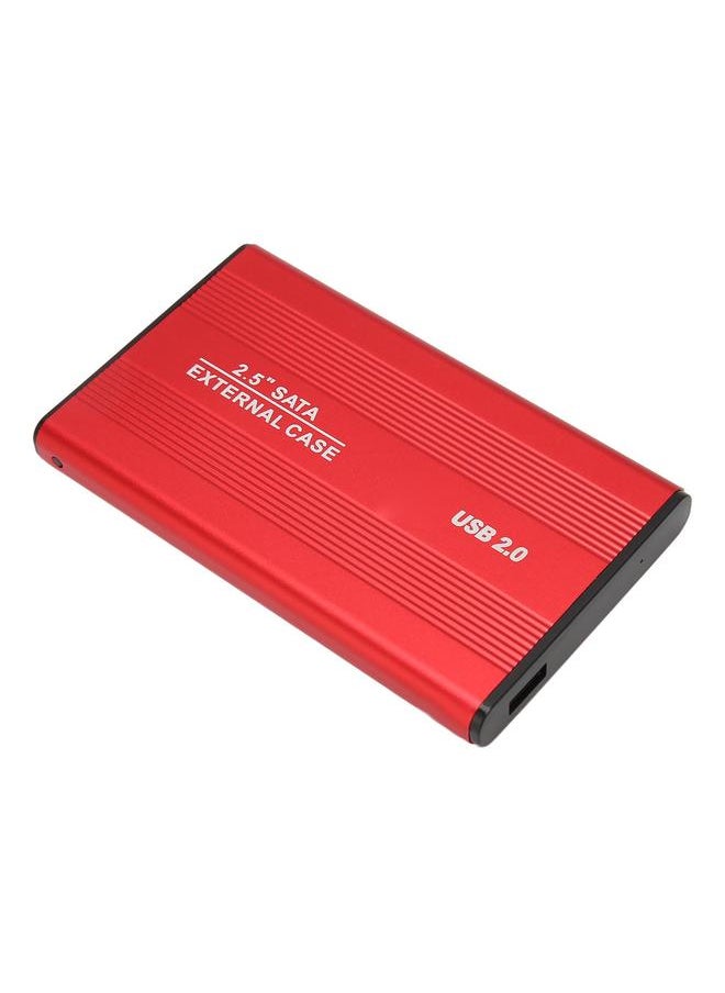 Thoraya 2.5 Inch Portable Metal External Hard Drive USB2.0 Ultra-thin External Hard Drive Red 80GB  - Image 3