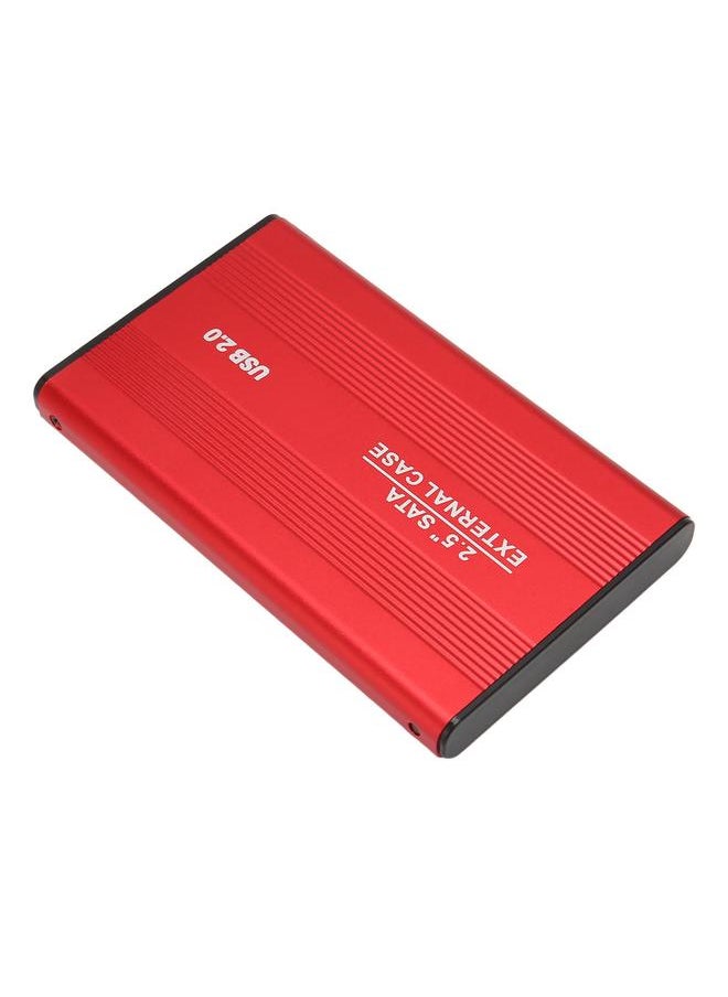 Thoraya 2.5 Inch Portable Metal External Hard Drive USB2.0 Ultra-thin External Hard Drive Red 80GB  - Image 5