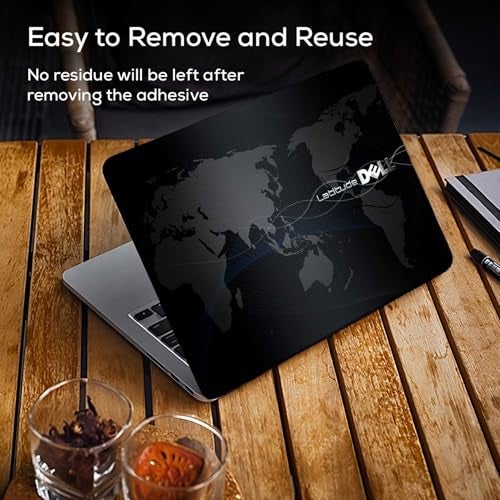 Inkykart Pattern D10 Top+Wrist Pad Vinyl Laptop Skin/Sticker/Cover for 13 to 13.3 Inches Laptops Laminated-Removable-HD Quality Compatible for Dell (13x9.2 Inches) - Image 4