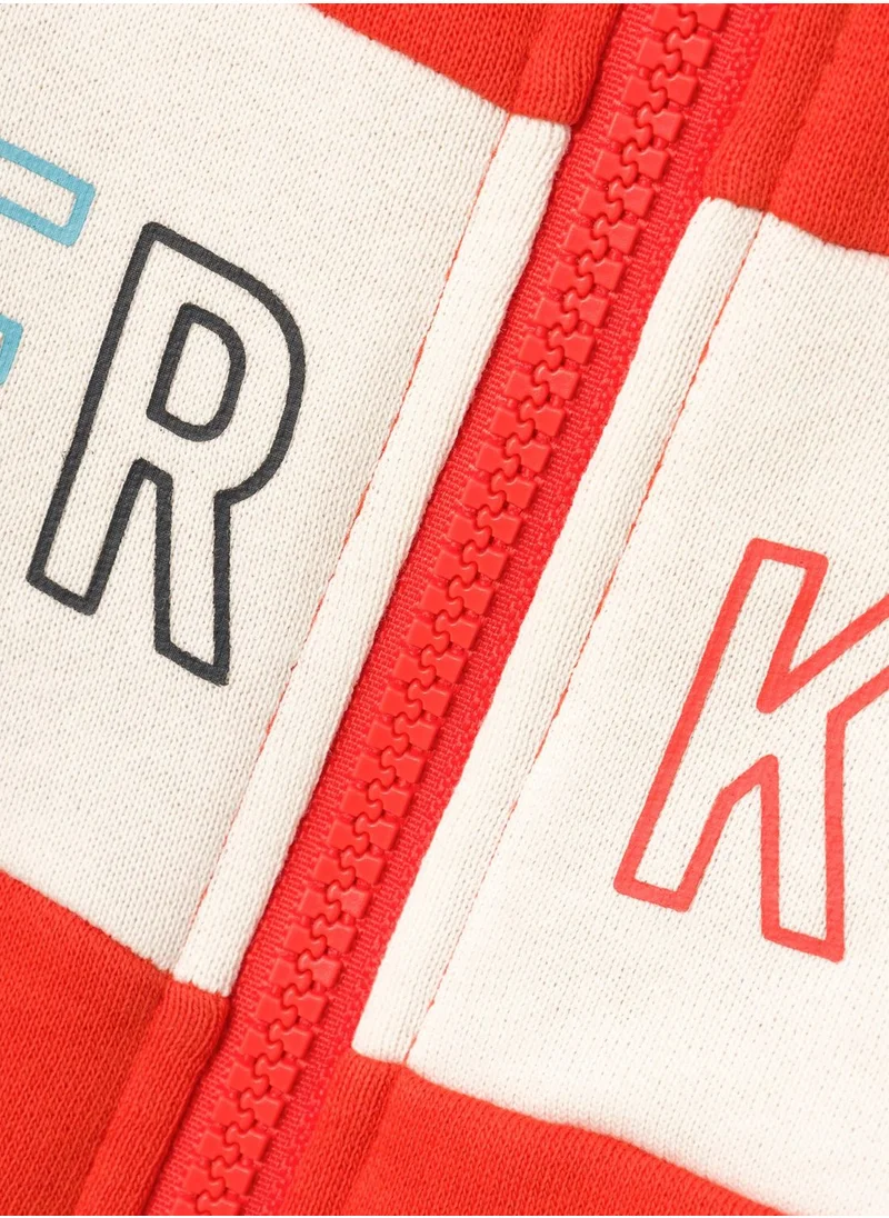 NAME IT Kids Text Print Cardigan