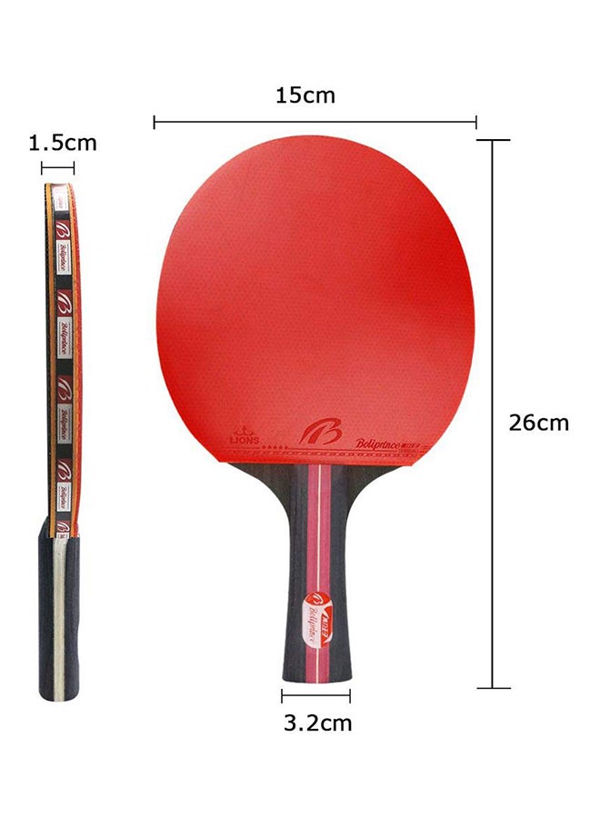 Nariele 2-Piece Ping Pong Paddle Racket Set With 2 Rubber Bats And 3 Ping Pong Balls - Image 2