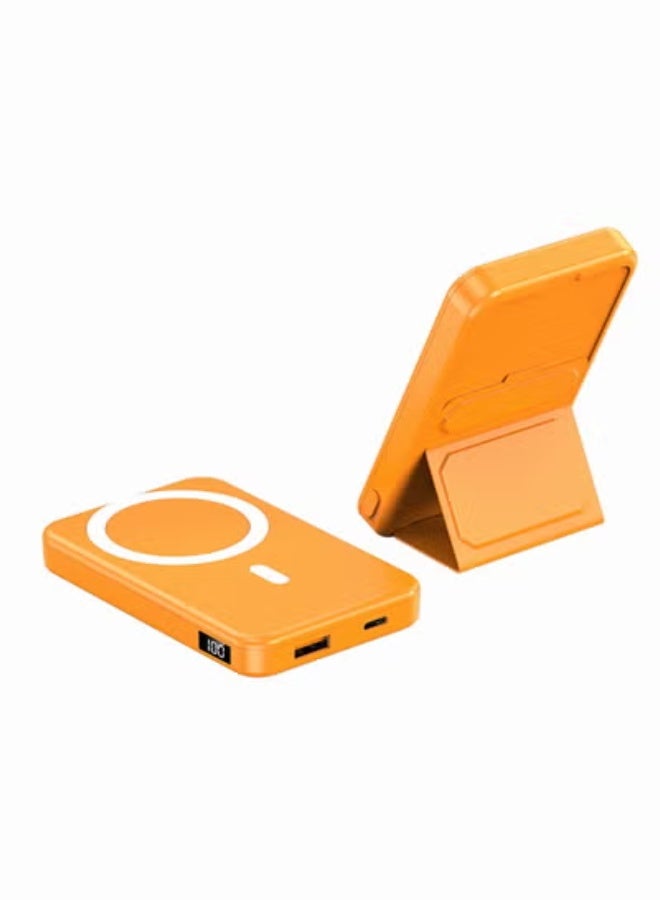GULFLINK Magnetic Portable Power Bank Charger for Apple iPhone 15/14/13 Series 10000mah Orange - Image 1