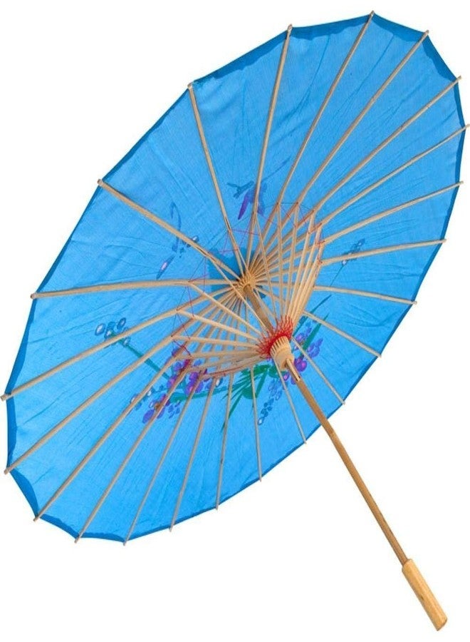 TJ Global 22" Chinese Japanese Umbrella Parasol For Wedding Parties, Photography, Costumes, Cosplay, Decoration (Light Blue) - Image 1