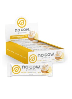 Protein Bar, Lemon Meringue Pie, 22g Plant Based Protein, Keto Friendly, Low Carb, Low Sugar, Dairy Free, Gluten Free, Vegan, High Fiber, Non-GMO, 12Count
