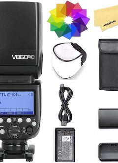 Godox Godox V860III-C Camera Flash for Canon Camera Flash Speedlite Speedlight Light,2.4G HSS 1/8000s,480 Full-Power Flashes,7.2V/2600mAh Li-ion Battery,0.01-1.5s Recycle Time,10 Levels LED Modeling Lamp  - Image 1