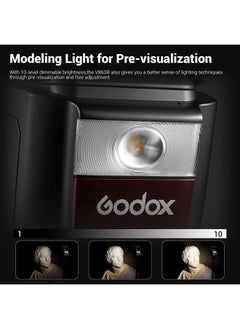 Godox Godox V860III-C Camera Flash for Canon Camera Flash Speedlite Speedlight Light,2.4G HSS 1/8000s,480 Full-Power Flashes,7.2V/2600mAh Li-ion Battery,0.01-1.5s Recycle Time,10 Levels LED Modeling Lamp  - Image 2
