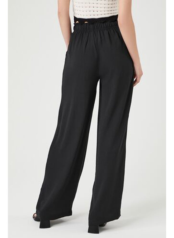 FOREVER 21 Crepe Drawstring Wide-Leg Pants - Image 4