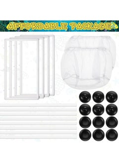 Y&D SYOSI Fish Tank Breeder Net, Hatchery Box Aquarium Separation Net Nylon Incubator Mesh with Suction Cup (2 Pcs)  - Image 2