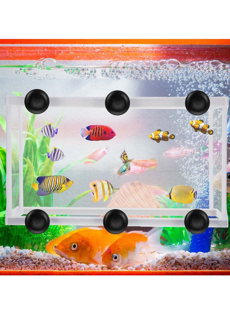Y&D SYOSI Fish Tank Breeder Net, Hatchery Box Aquarium Separation Net Nylon Incubator Mesh with Suction Cup (2 Pcs)  - Image 4