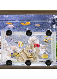 Y&D SYOSI Fish Tank Breeder Net, Hatchery Box Aquarium Separation Net Nylon Incubator Mesh with Suction Cup (2 Pcs)  - Image 5