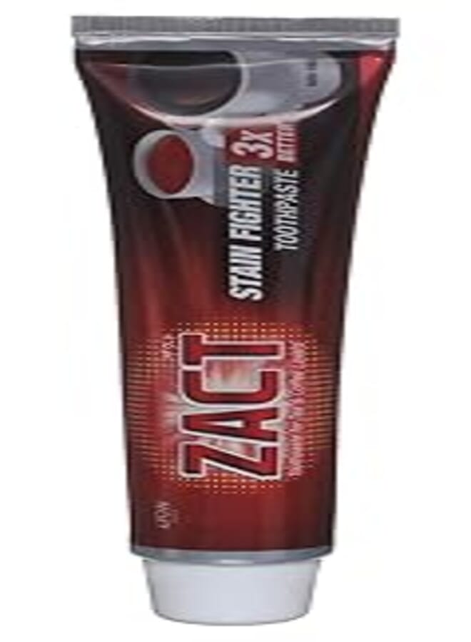 Zact Tea and Coffee Stain Fighter Toothpaste, 190 gm