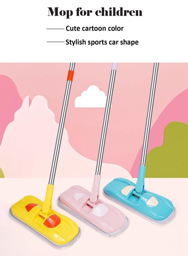 BSMstone Mini Mop Small Mop for Kids Housekeeping Pretend Play Cleaning Toy Gift for Boys Girls (Yellow) - Image 5