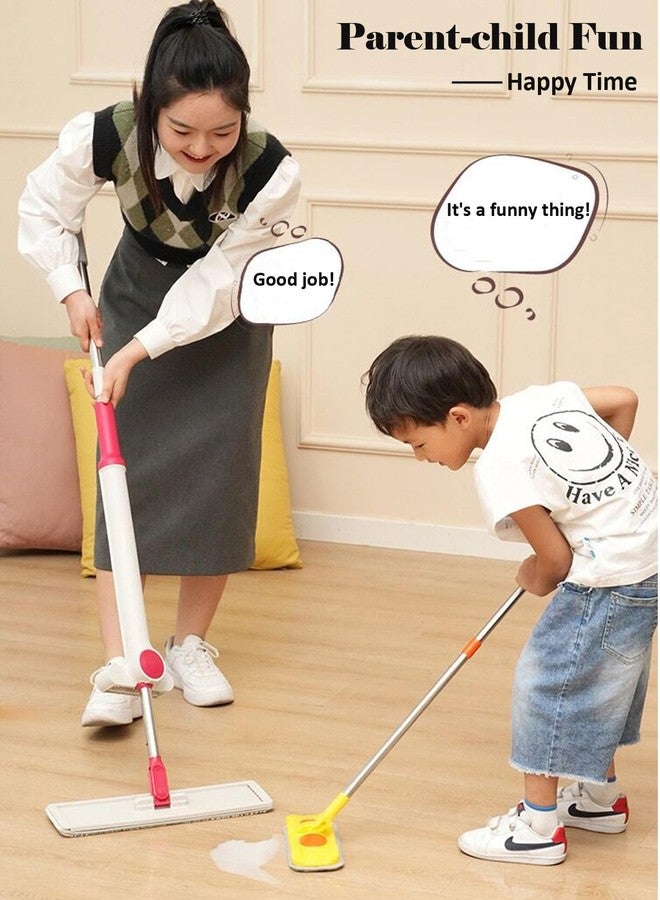 BSMstone Mini Mop Small Mop for Kids Housekeeping Pretend Play Cleaning Toy Gift for Boys Girls (Yellow) - Image 3