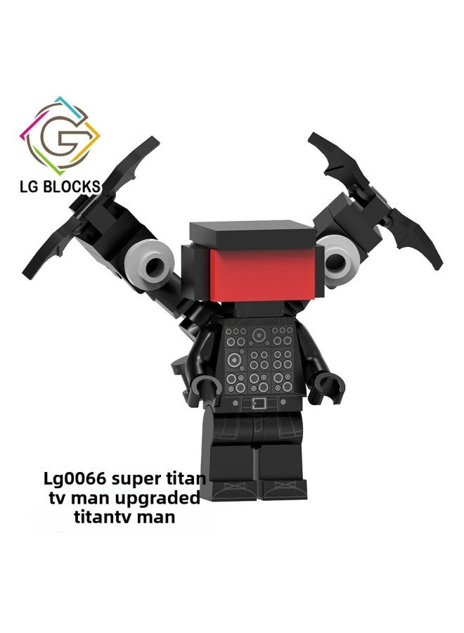 Huge Titan TV Man 3.0 Lightning Toilet Man Flying Monitor Man Boy Audio Man Assembled Toys-Color:Lg0066 Titan Tv Man  - Image 1