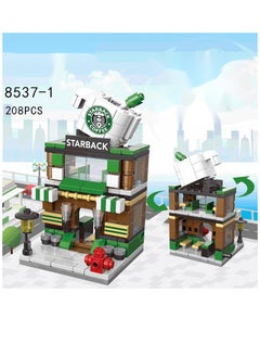 Y&D 208-Piece Mini Street Starback Coffe Store Building Block Toy  - Image 2