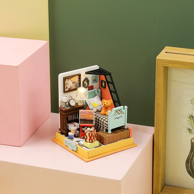 Yimeng Bedroom Diy Cottage Wooden Handmade Building Assembled Mini Cottage Creative Toy Gift Decoration - Image 4