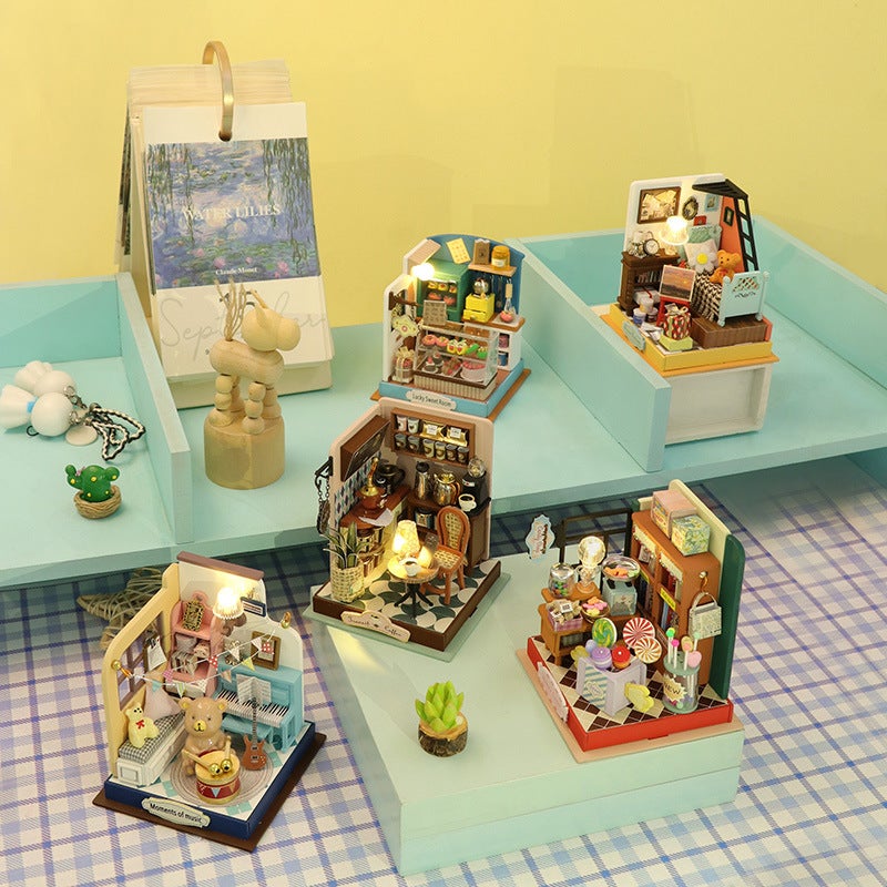Yimeng Bedroom Diy Cottage Wooden Handmade Building Assembled Mini Cottage Creative Toy Gift Decoration - Image 5