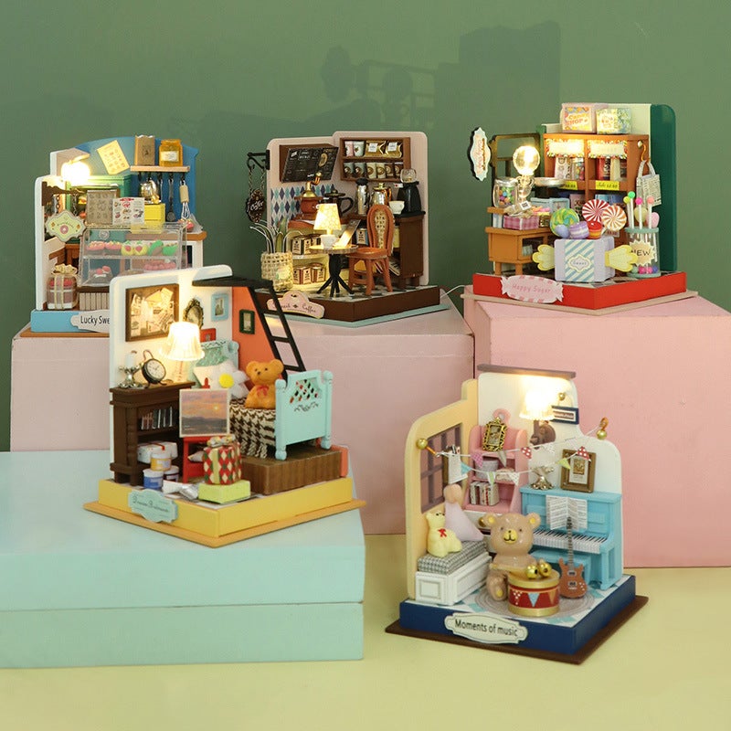 Yimeng Bedroom Diy Cottage Wooden Handmade Building Assembled Mini Cottage Creative Toy Gift Decoration - Image 2