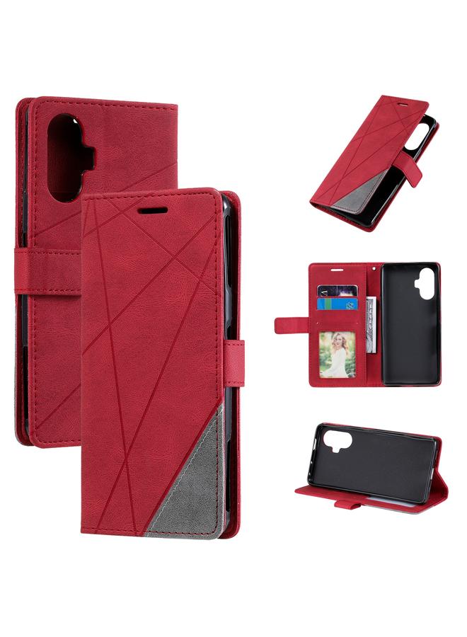 The Bros Case For Xiaomi Poco F3 GT Skin Feel Splicing Horizontal Flip Leather Phone Case