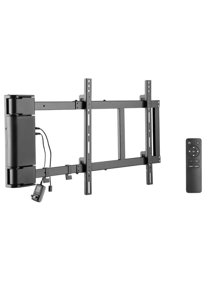 Skilltech Motorized Panning TV Wall Mount – Remote Controlled Swivel Bracket for 32"–75" Screens, Heavy-Duty Adjustable Wall Mount with Smooth Rotation & Quiet Motor, Black, SH M03GR. - Image 1