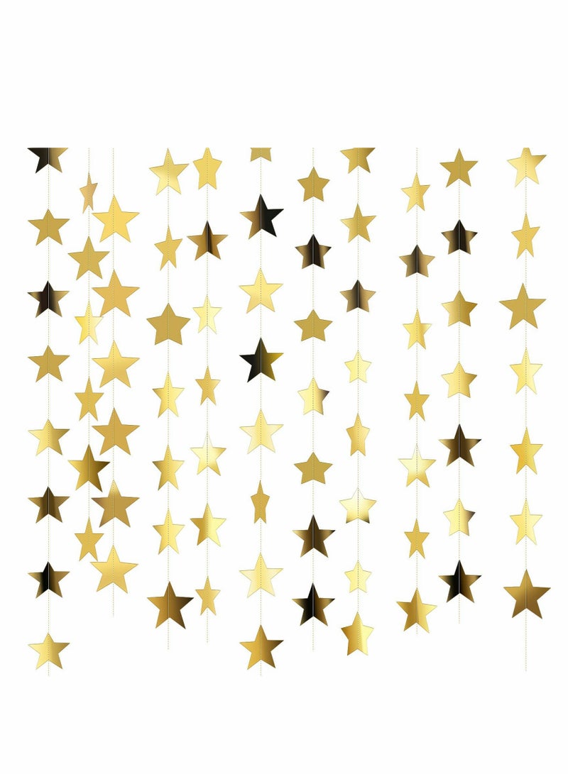 130 Feet Sparkling Star Garland Banner for Festive Party Decor - Perfect for Birthdays, Weddings, and Celebrations - Image 1