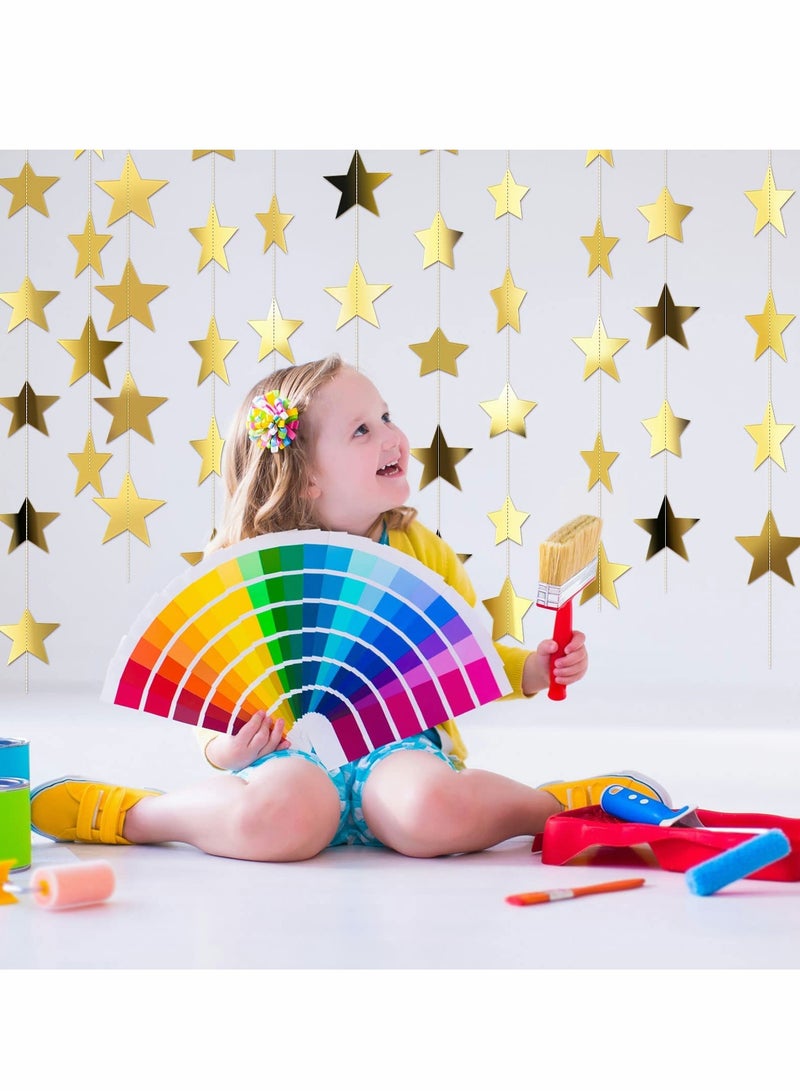 130 Feet Sparkling Star Garland Banner for Festive Party Decor - Perfect for Birthdays, Weddings, and Celebrations - Image 2