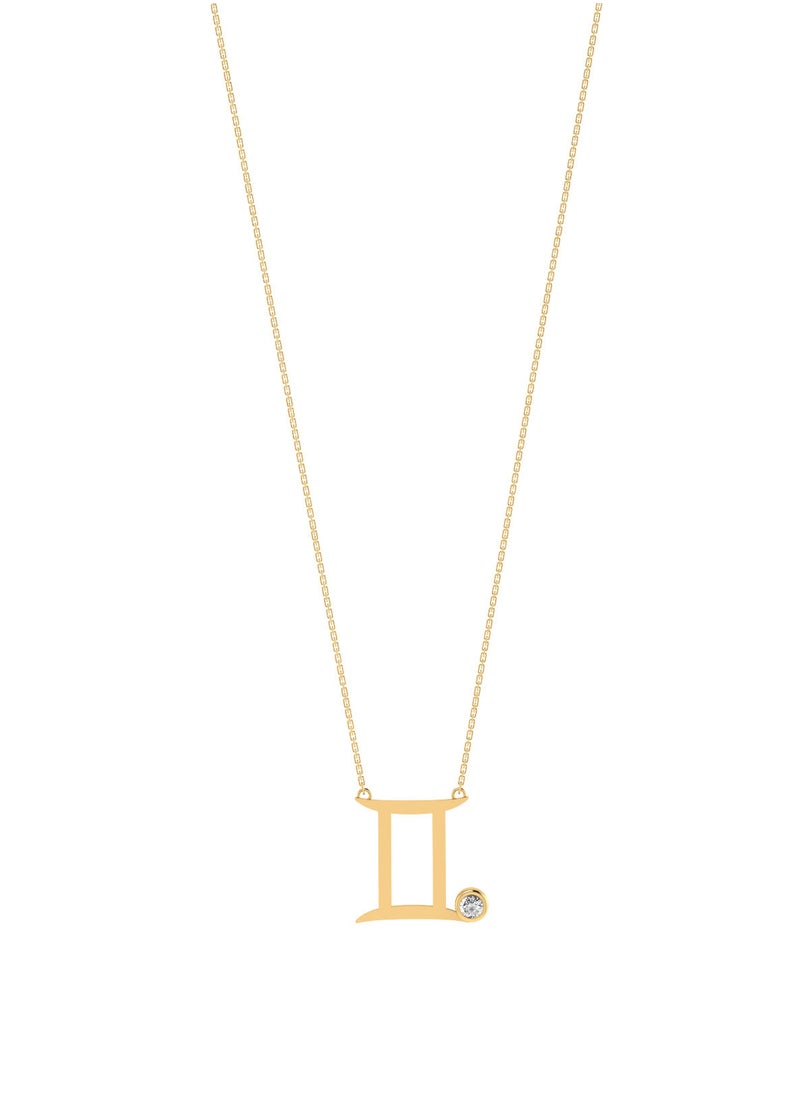 Capri Gold 18K Yellow Gold Gemini Zodiac Sign Necklace with Diamond - pzsku/ZF7D3D1824ED5A0348849Z/45/_/1653481815/2d74a1e0-22ea-4c57-9c9e-62d8e0d9f07c