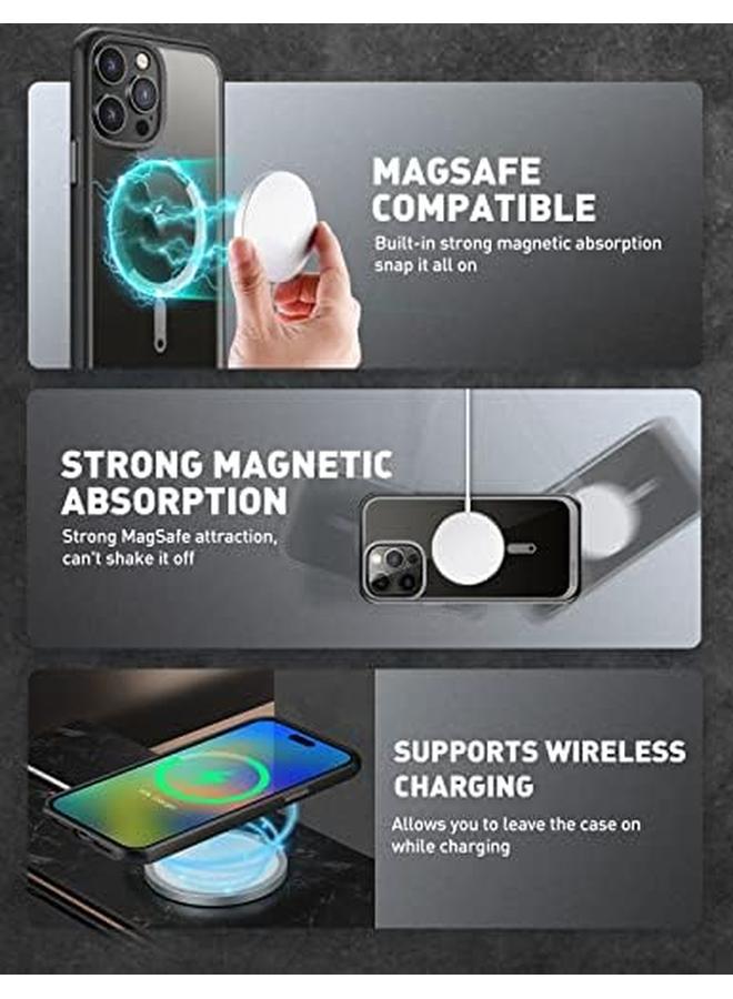 SupCase Unicorn Beetle Mag Case For Iphone 14 Pro 6.1" Compatible With Magsafe Shockproof Protective Slim Clear Case Black  - Image 3