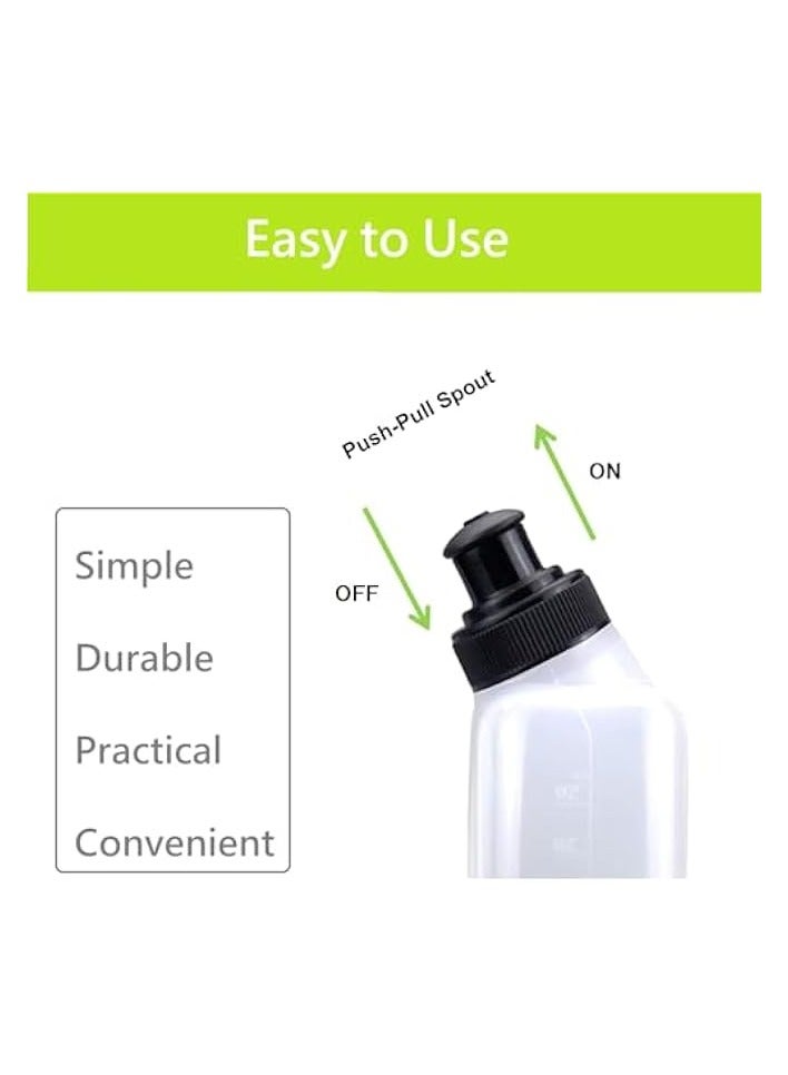 Green Tiger BPA Free Water Bottles Flask Leakproof for Running Hydration Belt Fanny Packs for Triathlon Marathon Hiking Cycling Climbing Runner (280ml/9.5oz - 2 Pack) - Image 2