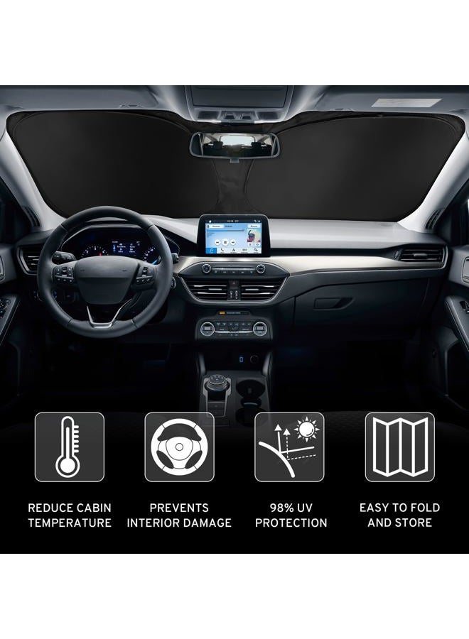 SZYUCHEN Car Windshield Sun Shade Sunshade Compatible with Lexus IS250 IS 350 F Sport IS350 IS300 IS460 IS 250 300 Sedan 2014-2020 2021 2022 2023 2024 Accessories, Car Front Window Sun Shield Visor - Image 3