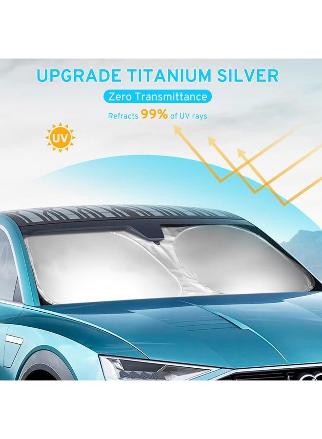 SZYUCHEN Car Windshield Sun Shade Sunshade Compatible with Lexus IS250 IS 350 F Sport IS350 IS300 IS460 IS 250 300 Sedan 2014-2020 2021 2022 2023 2024 Accessories, Car Front Window Sun Shield Visor - Image 4