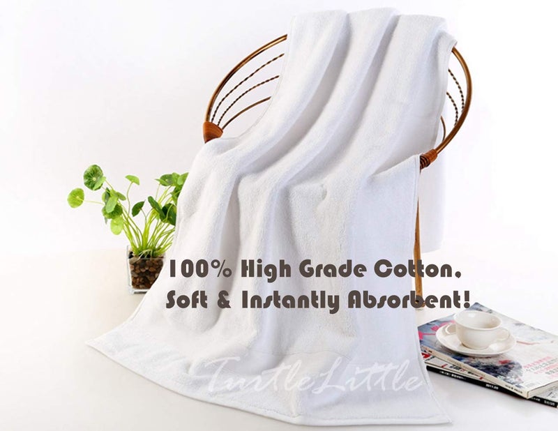 TurtleLittle Cotton Red Sports Car Personalised Kids Bath Towel 500 GSM Set of 1 White - Image 2