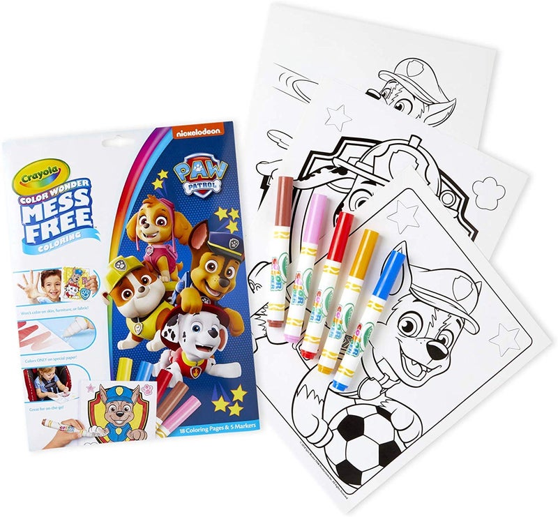 Crayola Color Wonder Coloring Pad & Markers, Mess Free, Paw Patrol Gift, Ages 3,4,5 - Image 1