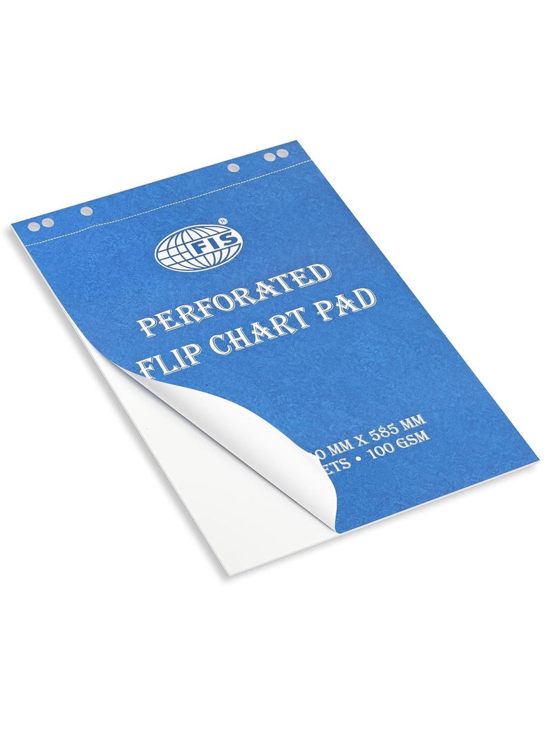 FIS Pack of 5 Pieces FIS Perforated Flip Chart Pads, 100 gsm Size : 585 x 810 mm (20 Sheets) -FSFC20-B_5PC - Image 4